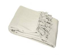 Nuances Du Monde - 3006690, Copripoltrona , 150 X 150 Cm , Lana , Cotone Tessuto , Beige