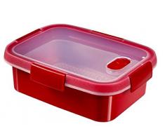 CURVER 232581Â Smart Microonde Rettangolare Vapore plastica Rosso 21Â x 16Â x 7Â cm 1Â l
