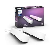 Philips Lighting Hue Play Lampada LED Connessa, Unità Base con Alimentatore, 2 Pezzi, Bianco