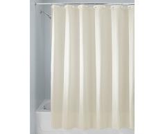 InterDesign Carlton Tenda Doccia, Tessuto, Beige, 180x180x0.25 cm