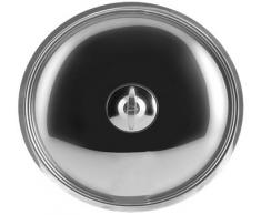 H&H Coperchio Inox Elodie Cm26 Pentole E Preparazione Cucina, Acciaio Inossidabile, Argento, 26 cm