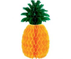 amscan Tavolo Decorativo in Carta Ananas Waben 30 cm