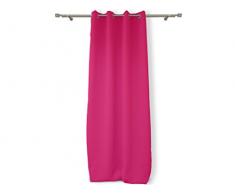 Soleil dOcre 032230 - Tenda in poliestere con occhielli,Modello Alix,Poliestere, rosa, 140 x 180 cm
