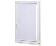 AmazonBasics - Tenda a rullo oscurante con rivestimento in colore coordinato, 96 x 150 cm, Bianco