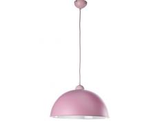 ONLI Cupola - Lampadario / Lampada a sospensione in metallo laccato colorato ROSA. Moderno, giovane, divertente