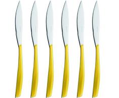 BUGATTI Set 6 coltelli da Bistecca Glamour Giallo