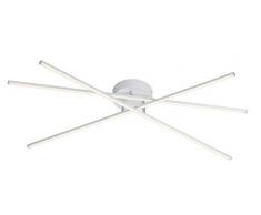 Trio Leuchten Tiriac Lampada da soffitto 8.5 W, Bianco Opaco