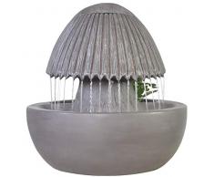 Zen Light Umbrepot - Fontana da Interno con Pompa e Illuminazione LED, in Resina, Taglia Unica