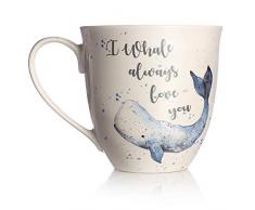 Milly Green MG2295 - Tazza in porcellana fine, 567 ml