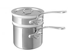 Mauviel 5204.14 - Set per Bagno Maria MCook Fonte, in Acciaio Inox, ø 14