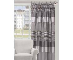 Splendid Collezione KATO - Tenda con nastro, 140 x 280 cm, colore grigio