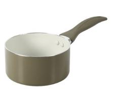 Crealys 511340 - Casseruola Mistral in Alluminio con Rivestimento in Ceramica, Ã¸Â 16 cm, Colore: Grigio Talpa