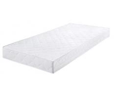 Badenia Bettcomfort Trendline BT 100, Materasso Comfort con Ruote, 90 x 200 cm, Durezza 2, Colore: Bianco, Materasso espanso, 100 x 200 cm