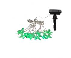 GLOBO SOLARLEUCHTE Kunststoff Schwarz, 10XRGB LED Luce Solare 0.06 W, Nero