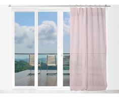 Tenda in voile di cotone conLaccetti 140x240 cm PANAMA rosa