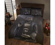 Buddha Buddha Letto Singolo Copripiumino e 1Â Federa, Etnico & Spirituale, Marrone