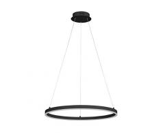 WOFI VAASA - Lampadario a sospensione in plastica, 41 W, colore: Nero