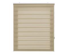 Blindecor Lira Tenda a Rullo in Doppio Strato Notte e Giorno, Beige, 100 X 250 cm