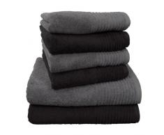 Dyckhoff, Set Asciugamani Brillant, 6 pz, Nero (Schwarz)