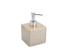FERIDRAS Cuba Dispenser Sapone, Ceramica, Beige, 9.5x9.5x16 cm
