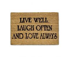 Relaxdays 10017715 Zerbino da Ingresso, Marrone, 50 x 65 cm