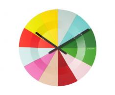 Karlsson KW0042 Orologio da Muro Slices, Multicolore