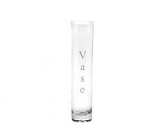 H&H Vaso Vetro Uniflor Vase´ Cm28 Arredo E Decorazioni Casa, 28 cm