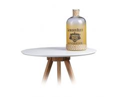 Relaxdays 10020394_58 Vaso Decorativo, Giallo, 13.5x13.5x27 cm,