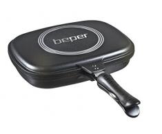 BEPER Origin Bistecchiera 3 in 1, Alluminio Pressofuso, Grigio, 36 cm, 12 unitÃ