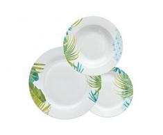 Tognana Servizio tavola 18 Pezzi Swami, Porcellana, Multicolor