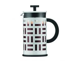 Bodum Eileen Caffettiera Presso-Filtro in Vetro con Filtro in Acciaio Inox, 8 Tazze, 1.0 l, Color Crema 11195-913
