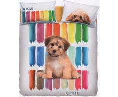 Bassetti Completo Letto, Color Dogs, 240 x 280 cm