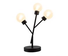 Brilliant Shoot - Lampada da tavolo, in metallo, colore: Nero/Bianco