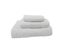 forentex Giochi di asciugamani (Ref vsc-500g) uso multifunzione per bagno, Doccia, lavandino, spiaggia, 100% Cotone, Bianco, 30Â X 50, 50Â X 90,100Â X 142