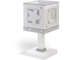 Dalber - Lampada da tavolo E-14, Chiaro di luna grigio, Multicolore, 14 x 14 x 29