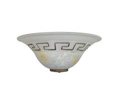 Onli Applique in Vetro Greca, Avorio