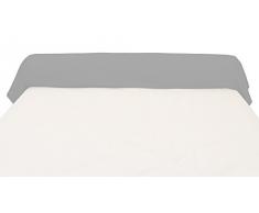 Federa per Cuscino cilindrico 45x205 cm in Cotone 57 Fili SOLEIL DOCRE Grigio
