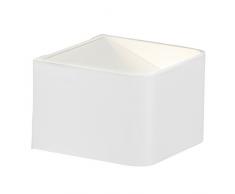 Brilliant Free LED lampada da parete, 1Â luce, 1Â X 5Â W LED integrato, 1Â X 400Â Lumen, 3000Â K Bianco caldo, alluminio, Bianco, 10Â x 10Â x 7Â cm, g94336/05