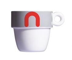 Viceversa 46202 Mayday Tazza Mug, Porcellana, Grigio