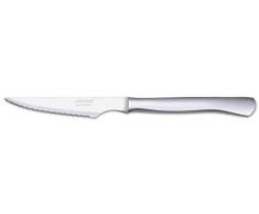 Arcos Coltelleria da Tavola - Scatola 12 Pezzi Coltello Bistecca Coltello Tavola - Monoblocco Unipezzo 110 mm - Colore Argento (12 PCS)