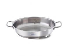 Fissler Original-Profi Collection - Padella Da Portata (Ã24 cm) in Robusto Acciaio Inossidabile, Tutti i Tipi di Stufa - Anche a Induzione