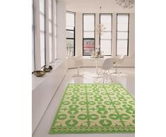 benuta Vintage im Used-Look Swing Grün 160x230 cm | Moderner Teppich für Schlafzimmer und Wohnzimmer Tappeto, Fibra Sintetica, Verde, 160 x 230 cm