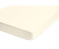 Biberna 77866/001/322 - Lenzuolo in jersey con angoli elasticizzati 140 x 200 cm - 160 x 220 cm Beige