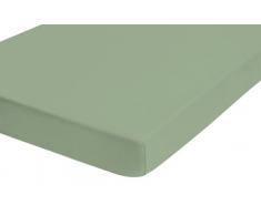 Biberna 12344 - Coprimaterasso elastico in spugna, colore Verde (Fichte), 180 x 200 cm - 200 x 200 cm