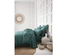 TODAY Federa in Coton 75x75 cm-Colore Verde Smeraldo, 75x75