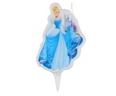 Cendrillon 346189 Candela Figura 2D, Cera, Blu, 5 x 2 x 8 cm