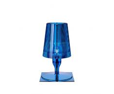 Kartell Take Lampada da Tavolo, Blu, policarbonato