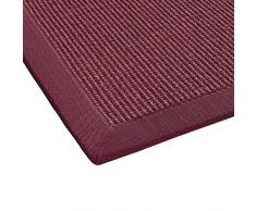 BODENMEISTER - Tappeto in sisal, Moderno e di Alta qualitÃ , Tessuto Piatto, Rot, 120 x 170