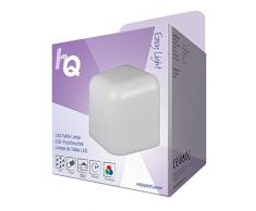HQ hqsledtlamp – Luce d atmosfera, a LED, Blu, Verde, Porpora, Rosso, colore: bianco, giallo, lampada da tavolo, colore: bianco, cameretta, camera dei bambini, Corridor, salotto, IP44)