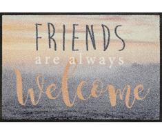 Wash+Dry Welcome Friends Zerbino, Acrilico, Bunt, 50 x 75 x 0.7 cm